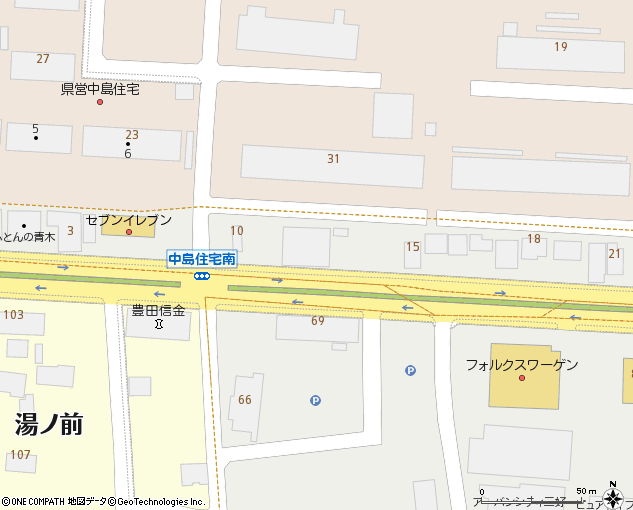 三好支店付近の地図